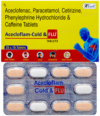 Acecloflam Cold & Flu Tablet 10